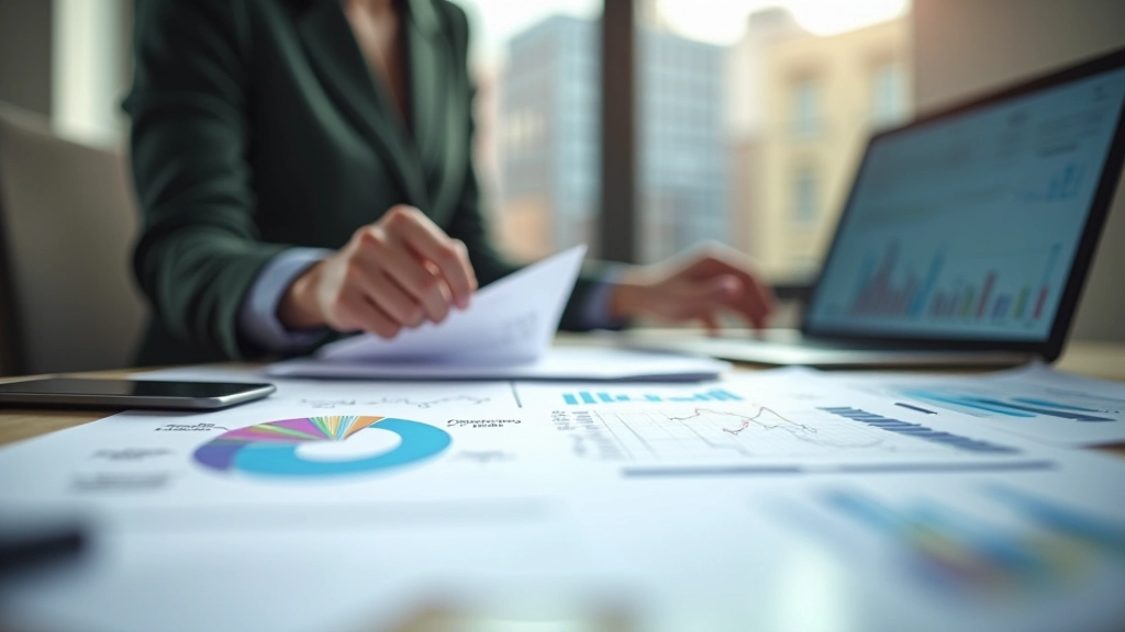 Statistischer Arbeitsplatz mit Grafiken und Datenvisualisierungen zur Inflationsmessung